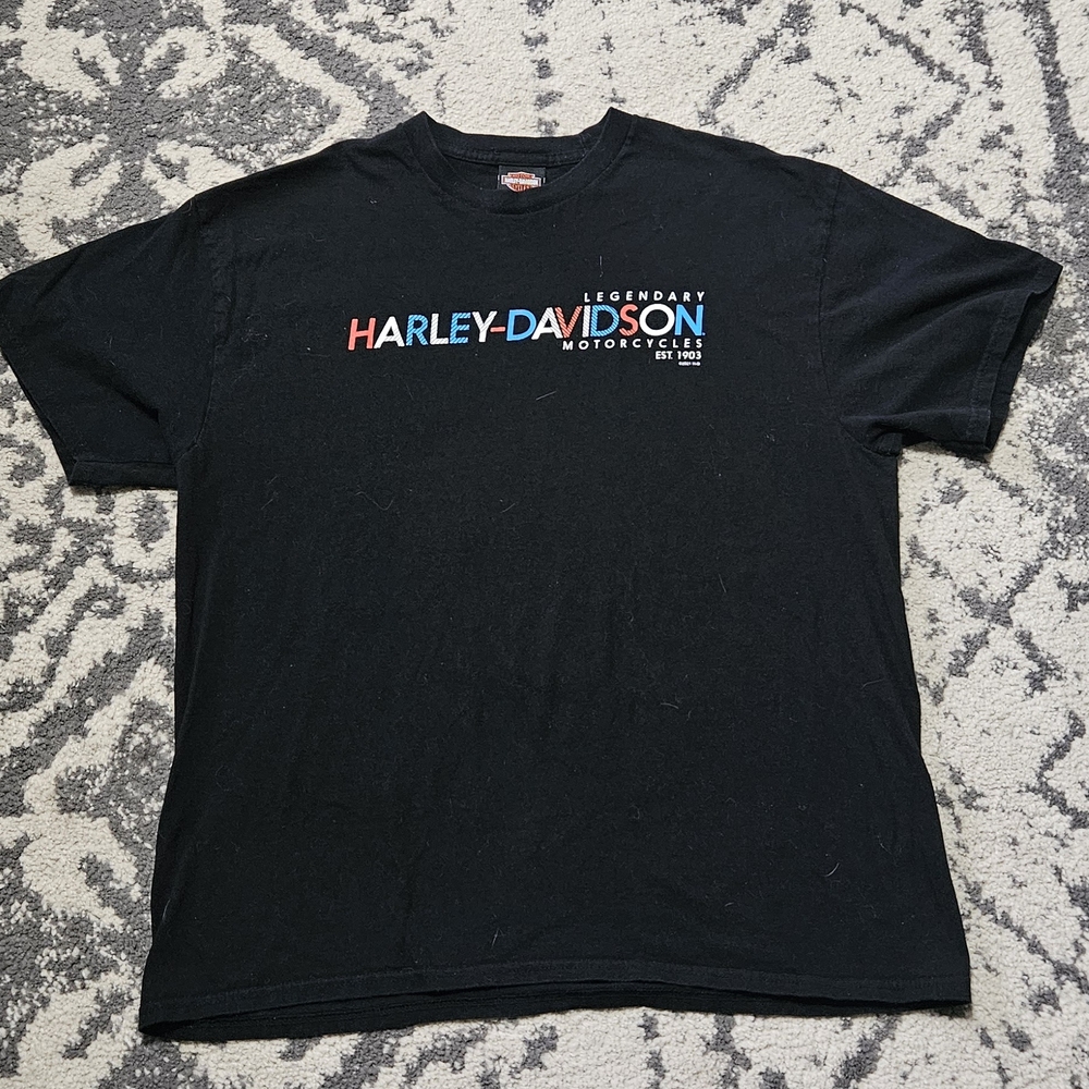 Harley-Davidson Cleveland Ohio Rock-N-Roll City Graphic T-Shirt Mens XL Black